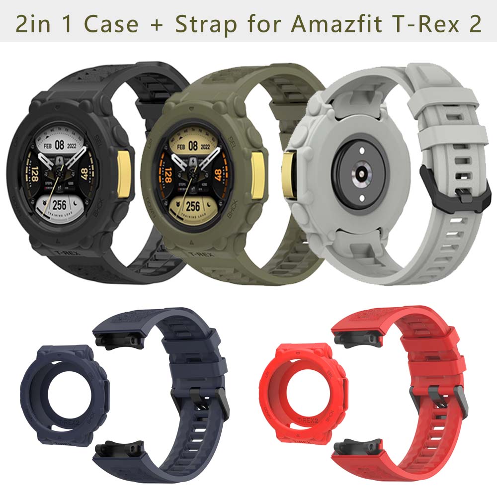 Smartwatch Watches Amazfit - Silicone Strap&Case For Huami Amazfit T-Rex