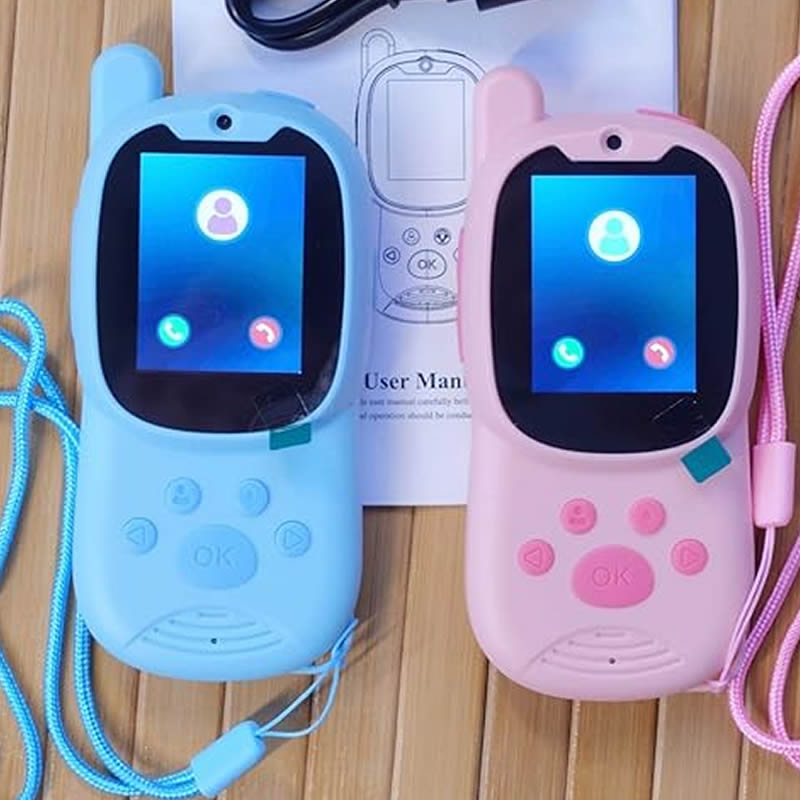 Smartwatch Digital Watches For Kids - Walkie Talkies Cute 2Pack Rechargeable Children's