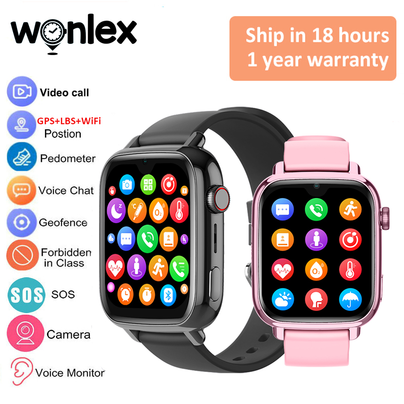 Smartwatch Digital Watches For Kids - Wonlex KT34 Children's Smart Watch 4G