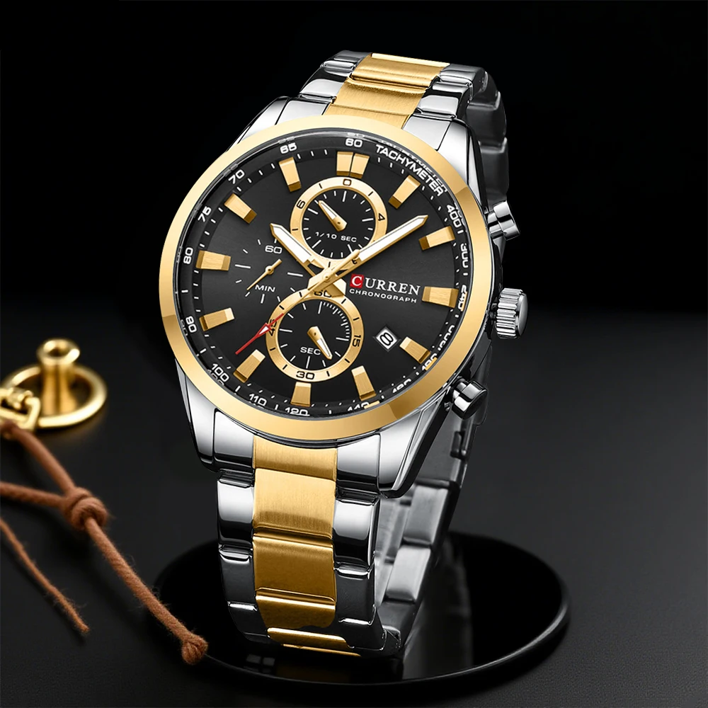 Chronograph Sport Watch - CURREN Casual Quartz Chrono Sport Watches