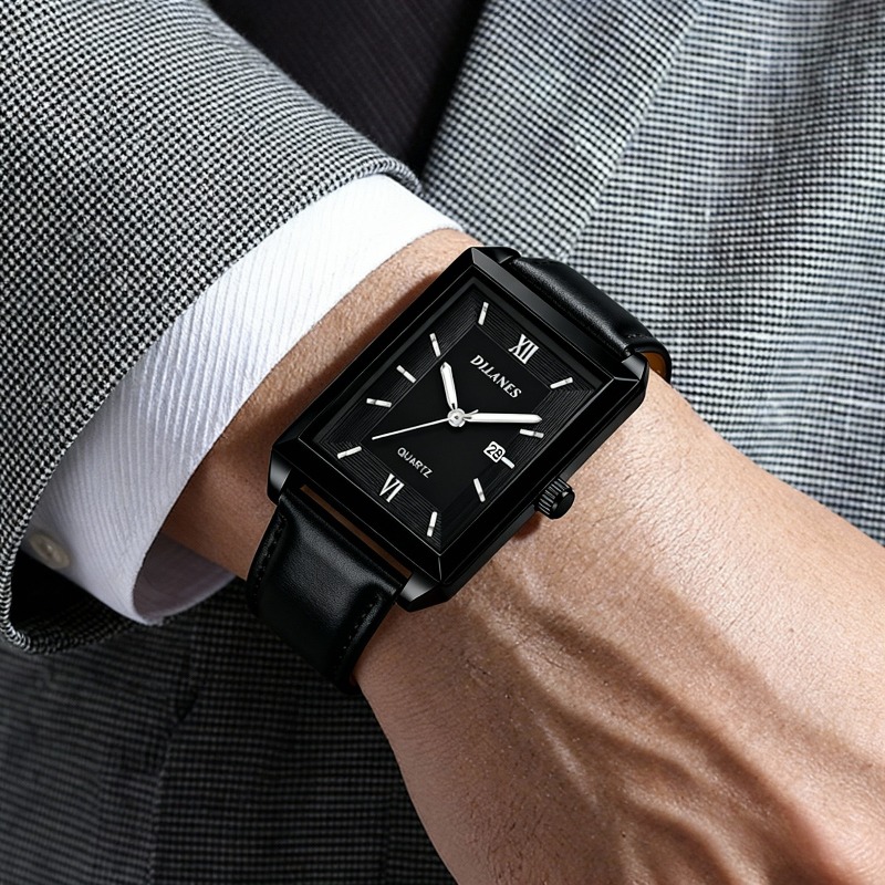 Smartwatch Casual Watches For Men - Casual Leather Men's Watches Fashion Square