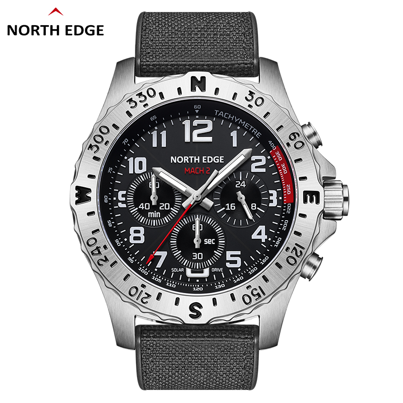 Solar Powered Watch - NORTH EDGE MACH 2 Men's Watches