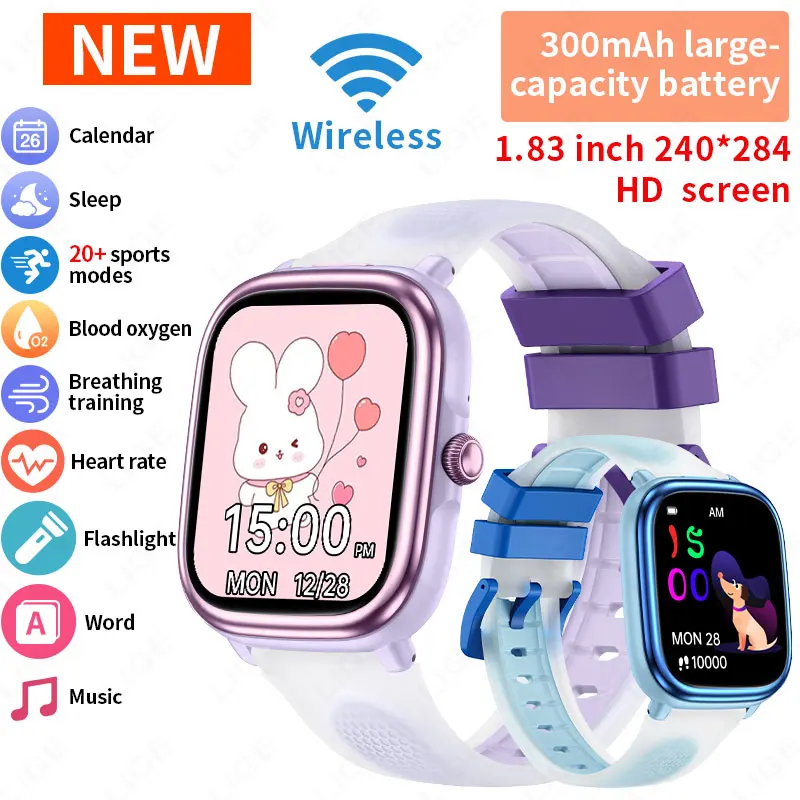 Smartwatch Watches Birthday Gift For Girls - LIGE Smart Watch for Kids Boy