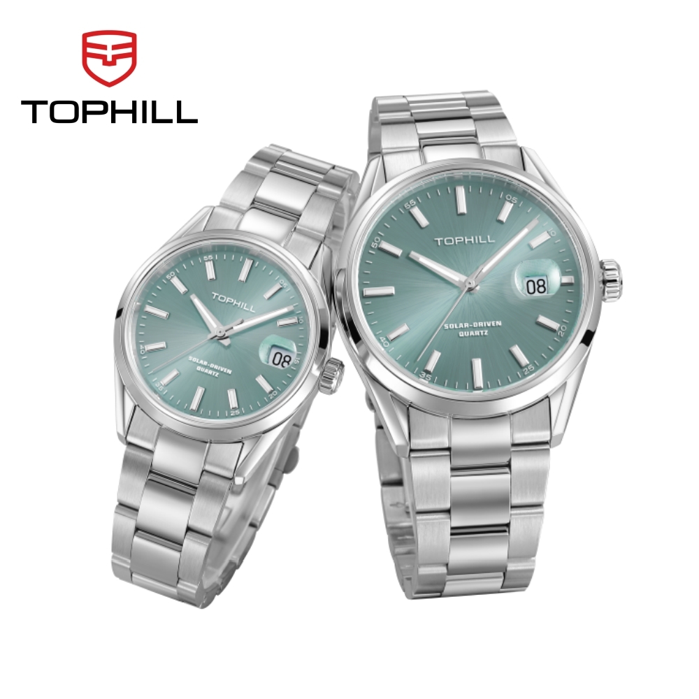 Solar Powered Watch - TOPHILL Luxury Watch For Men VR42A