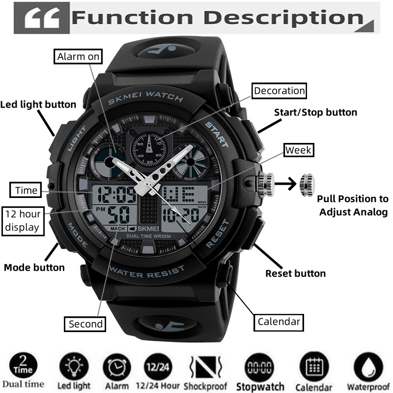 2017 Mới SKMEI Men Thể Thao Đồ - đánh giá và giá Solar Powered Watch