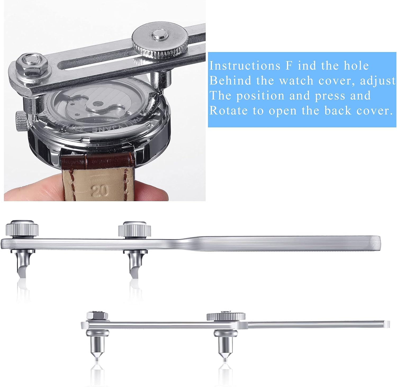 Watch Back Case Opener Kit  St - đánh giá và giá Case Back Opener