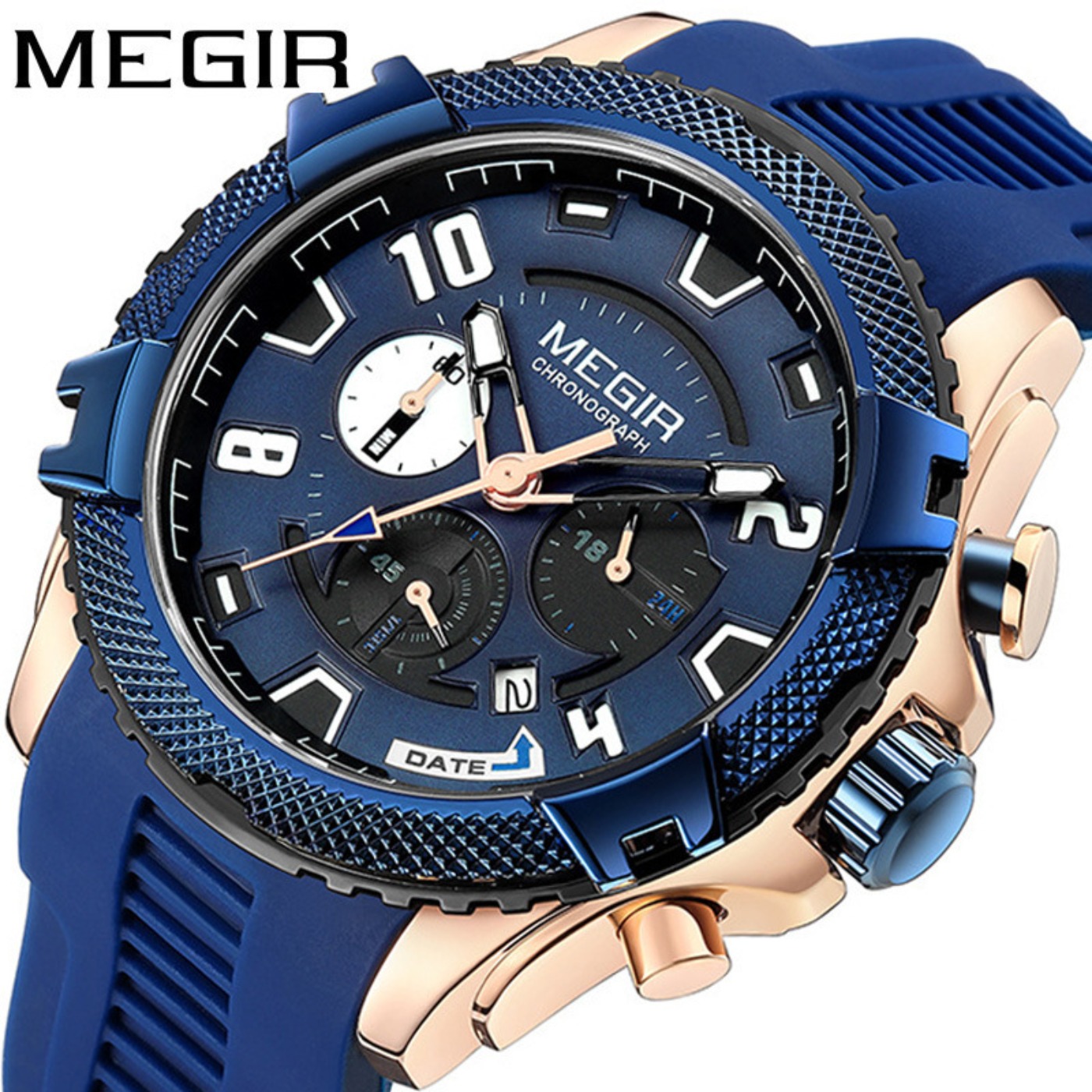 MEGIR 48MM Dial Chronograph Me - đánh giá và giá Chronograph Sport Watch