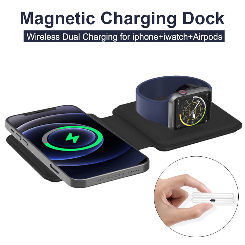 2IN1 Magsafe Duo Từ Bộ Sạc Khô - đánh giá và giá Watch Watch Xs