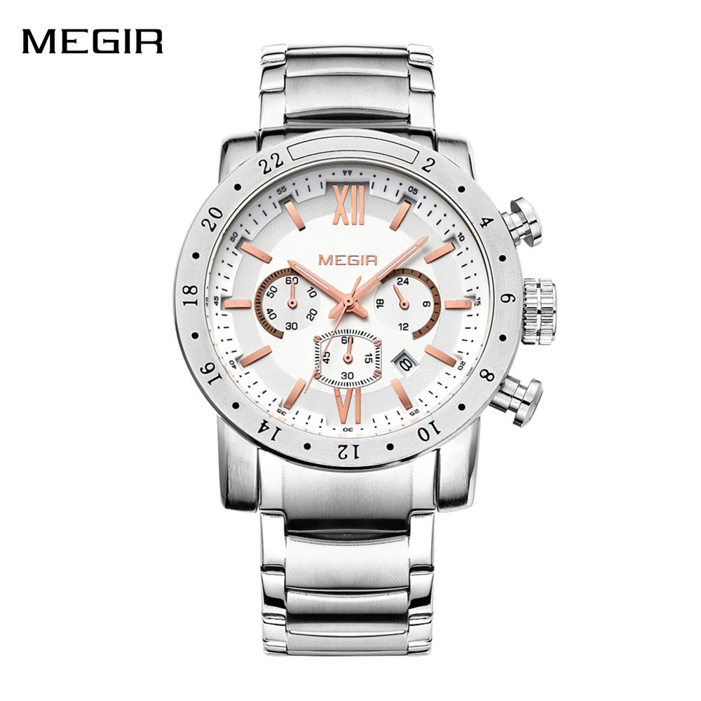 MEGIR Stainless Steel Casual W - đánh giá và giá Smartwatch Watches For Men Digital
