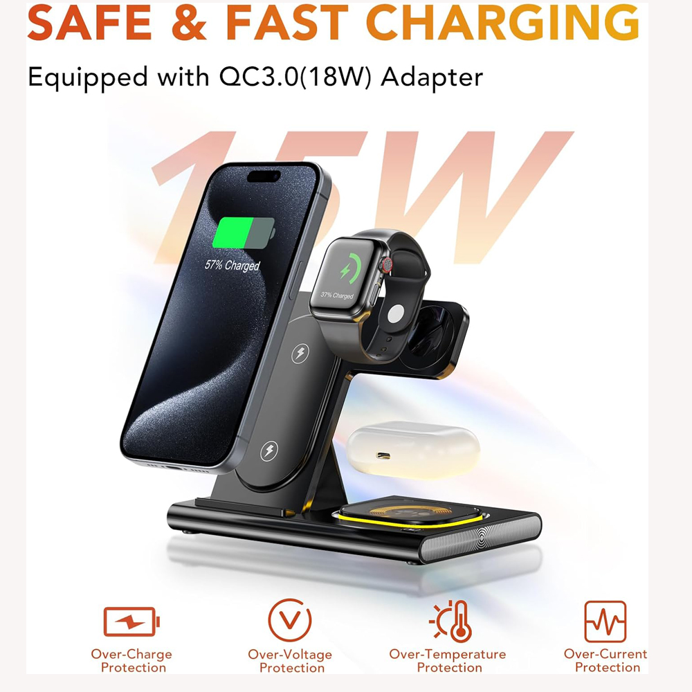 3 in 1 Foldable Charging Stati - đánh giá và giá Watch Watch Xs