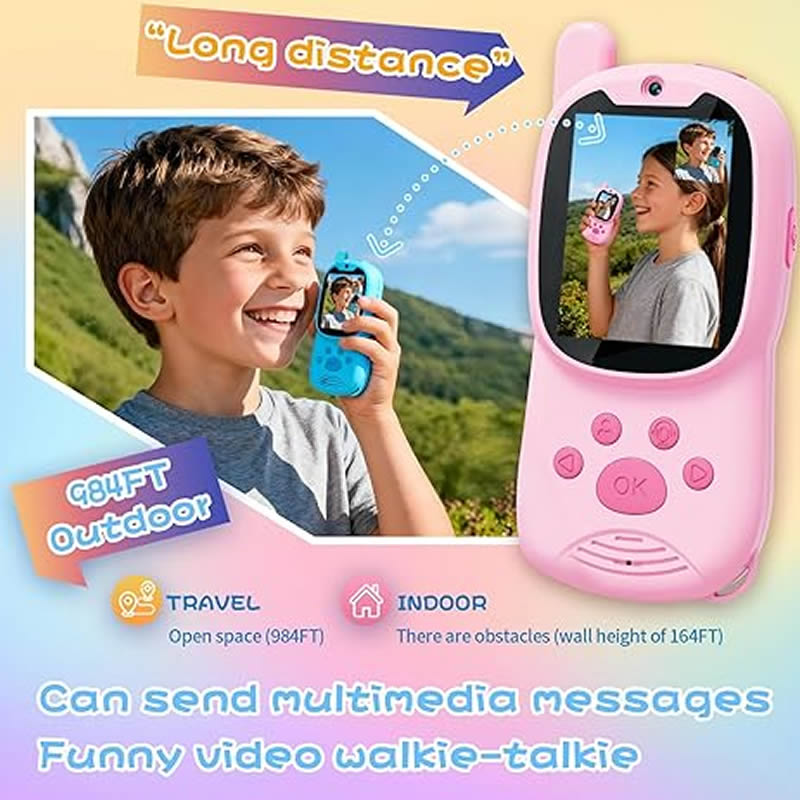 Walkie Talkies Cute 2Pack Rech - đánh giá và giá Smartwatch Digital Watches For Kids