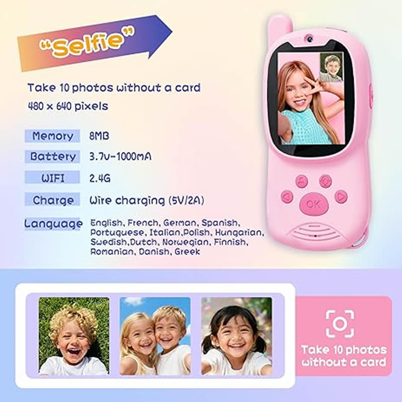 Walkie Talkies Cute 2Pack Rech - đánh giá và giá Smartwatch Digital Watches For Kids