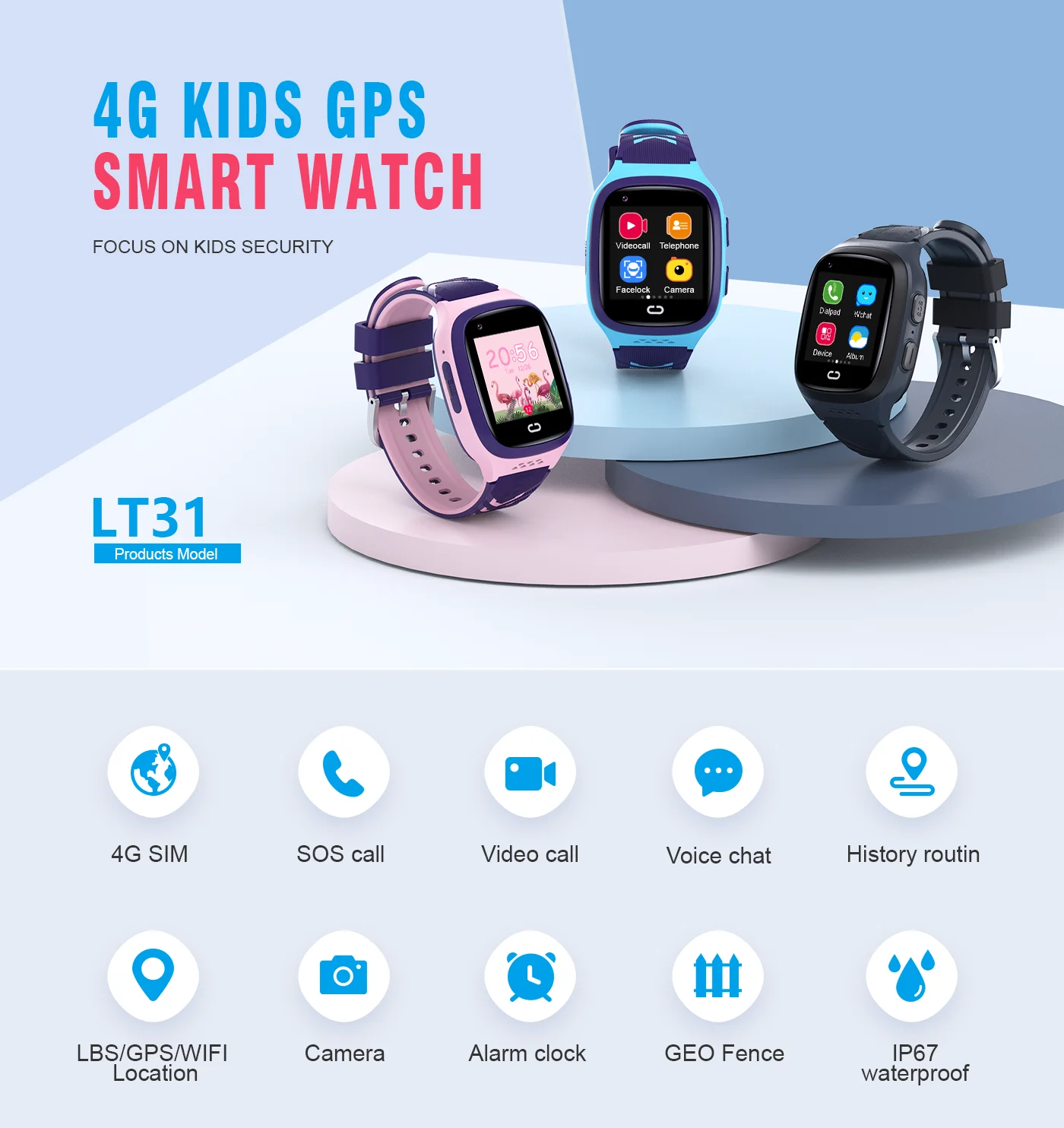 4G Kids Smartwatch SOS Waterpr - đánh giá và giá Smartwatch Digital Watches For Kids