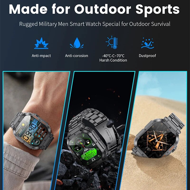 LIGE Outdoor Sports Fitness Sm - đánh giá và giá Smartwatch Watches For Men Digital