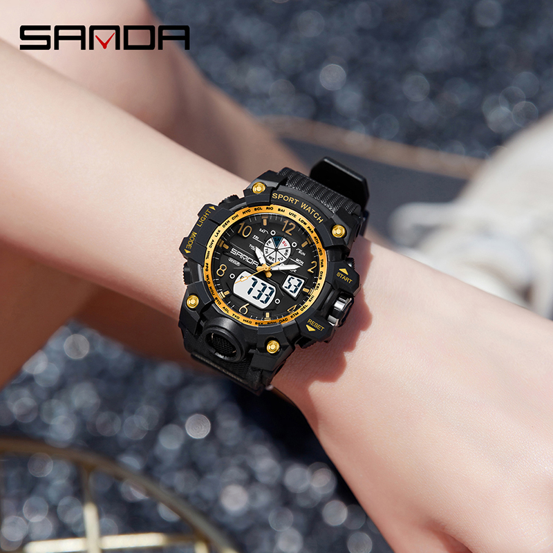 Fashion Sanda Brand Youth Mili - đánh giá và giá Solar Powered Watch
