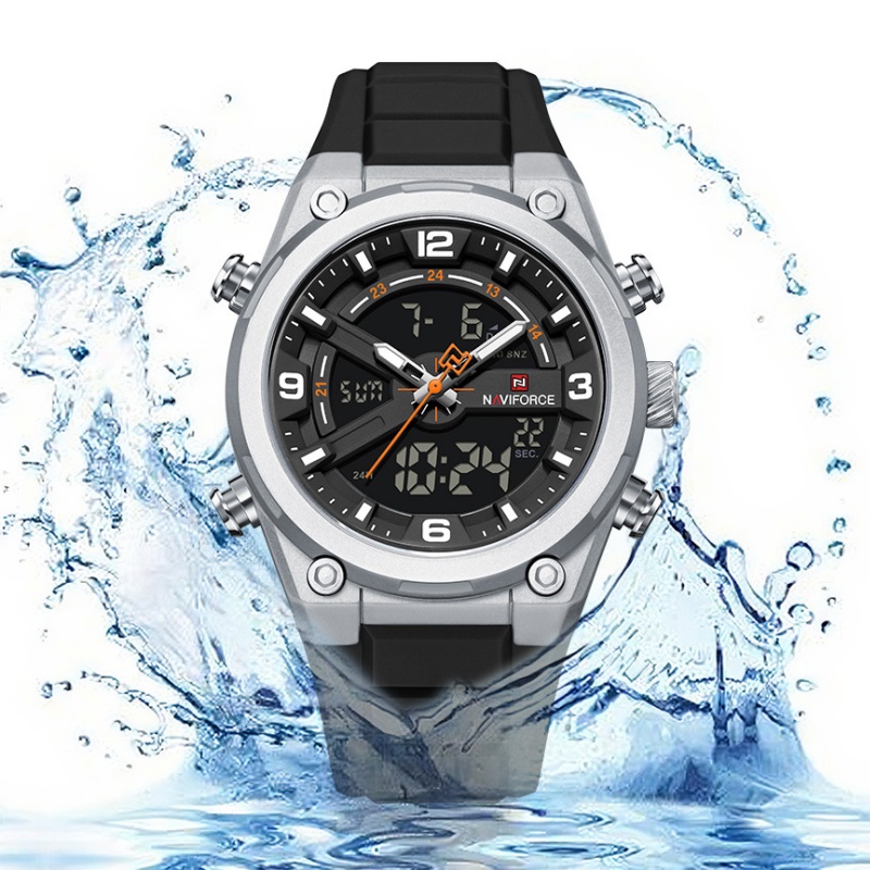 NAVIFORCE Men's Watch Dual Dis - đánh giá và giá Analog Quartz Watch