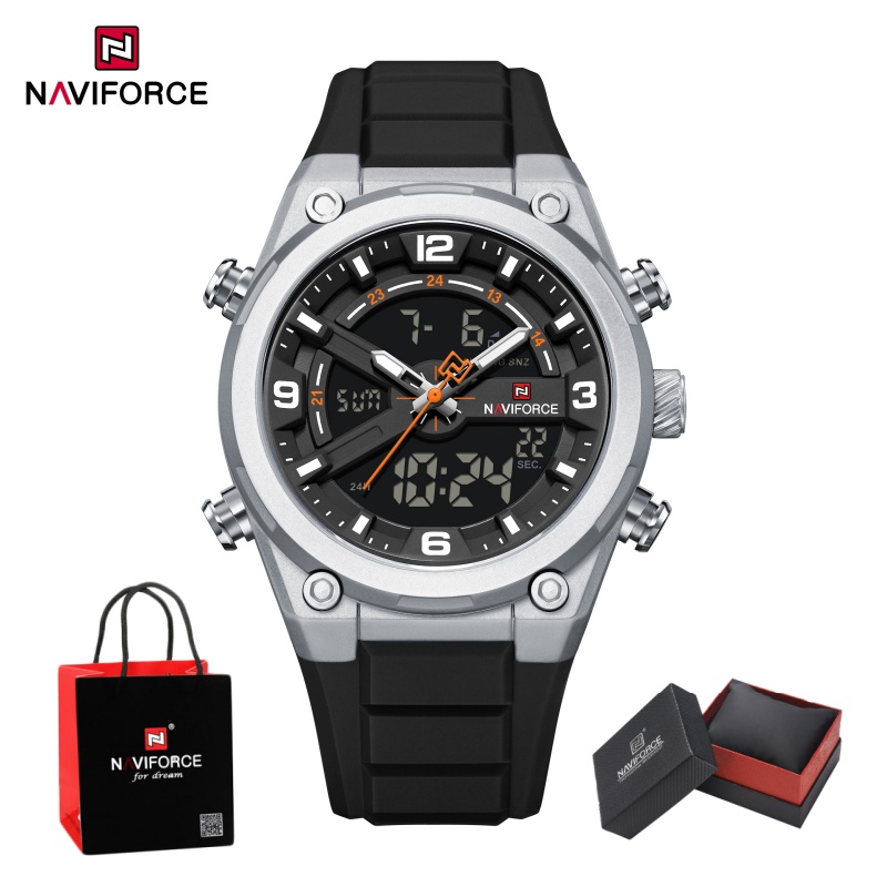 NAVIFORCE Men's Watch Dual Dis - đánh giá và giá Analog Quartz Watch