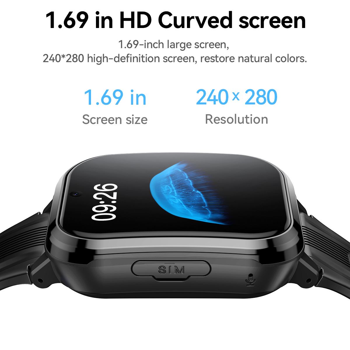 HOCO Y108 1.69inch HD LCD Curv - đánh giá và giá Smartwatch Digital Watches For Kids