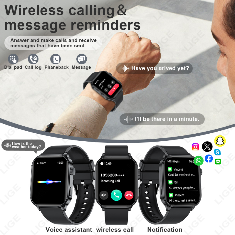 LIGE Original Brand Smart Watc - đánh giá và giá Smartwatch Watches Brands For Women